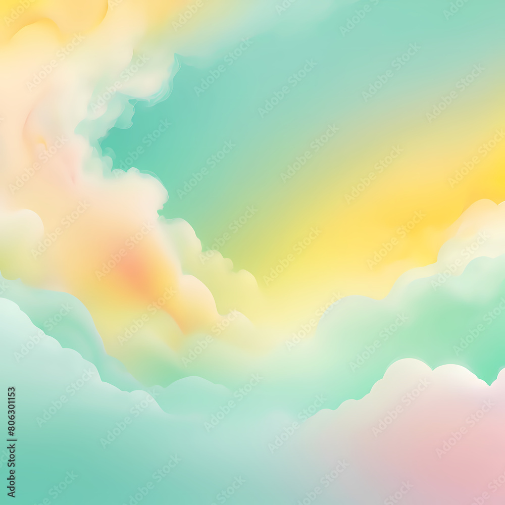 Pink, yellow, and mint color gradation background texture Pink, yellow, and mint color gradation background texture
