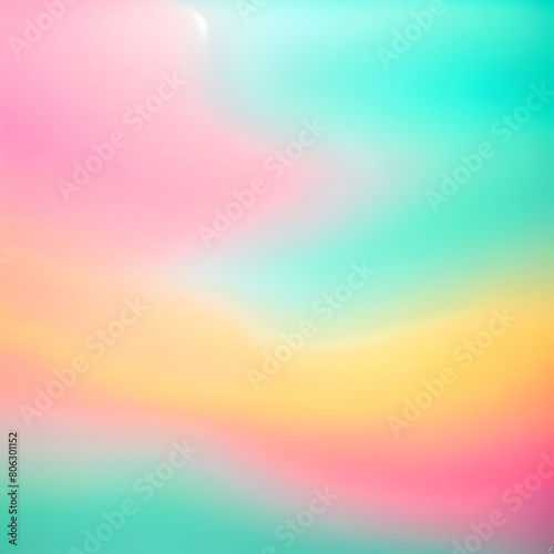 Pink, yellow, and mint color gradation background texture