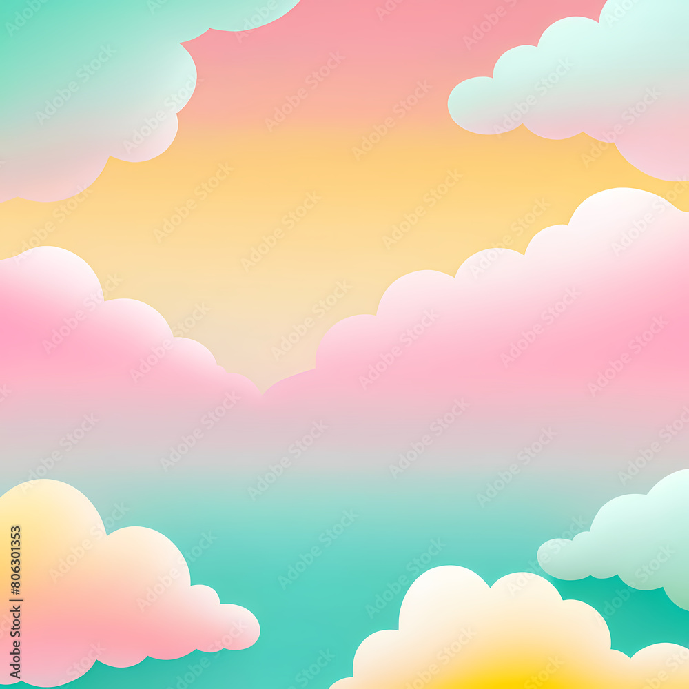 Pink, yellow, and mint color gradation background texture Pink, yellow, and mint color gradation background texture