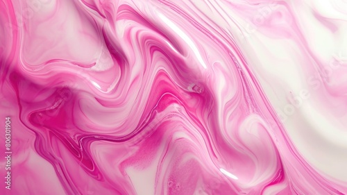 The abstract picture of the two colours between pink and white colour that has been mixing with each other in the form of the ink or liquid to become beautifully view of this abstract picture. AIGX01.
