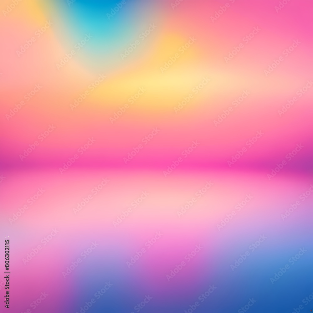Pink, yellow, and blue gradation background texture