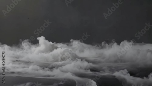 smoke flowing over the table. dramatic product display video