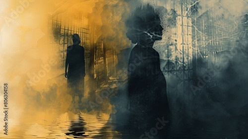 From obscured silhouettes to obscured silhouettes, use unconventional backgrounds to add depth and intrigue