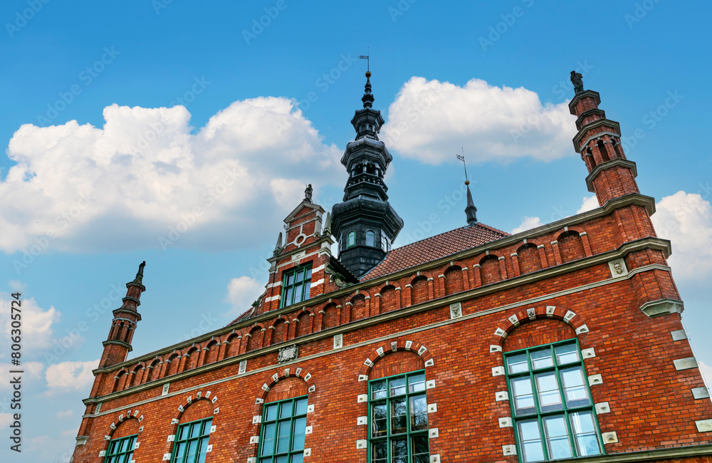 Fototapeta premium City Hall bell tower in Gdansk 
