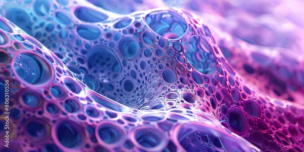 Fototapeta premium Blue and purple abstract background with gradient color