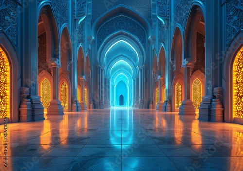 Futuristic Mosque Interior © Adobe Contributor