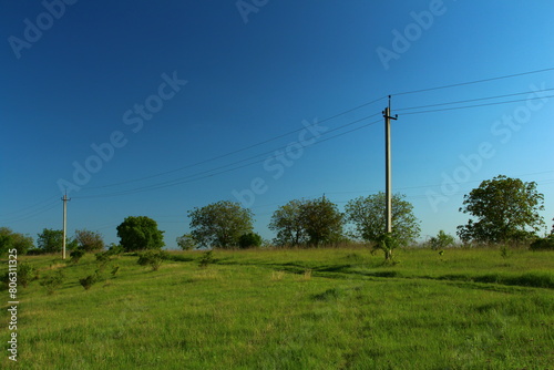 A sign in a field