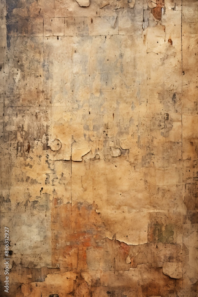 Old grunge ripped torn paper posters texture background