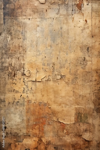 Old grunge ripped torn paper posters texture background