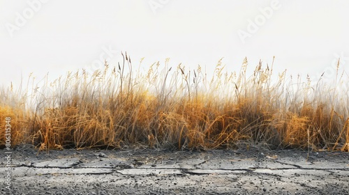 dry grass field with cracked ground texture background