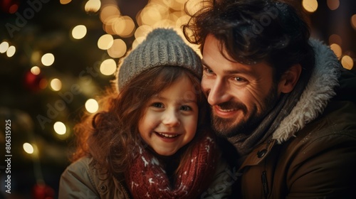 Father and daughter in winter clothes © Adobe Contributor