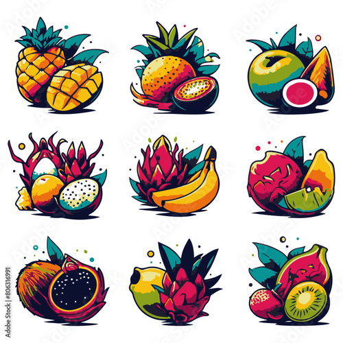 Fresh Picks: Vibrant Fruit Vector Design Elements for Juicy Creative Projects