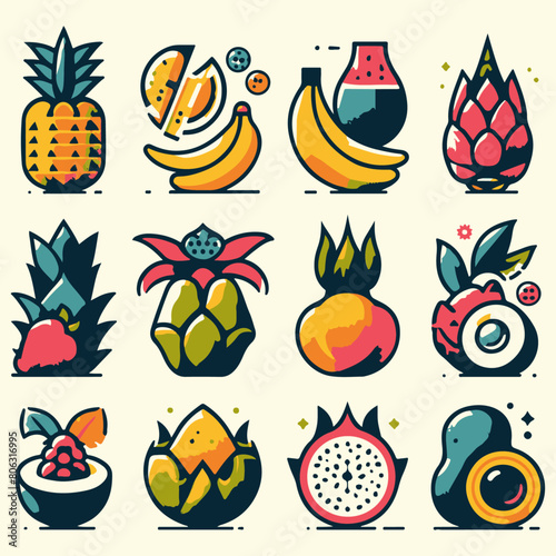 Fresh Picks: Vibrant Fruit Vector Design Elements for Juicy Creative Projects