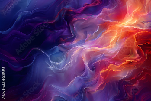 Abstract colorful waves