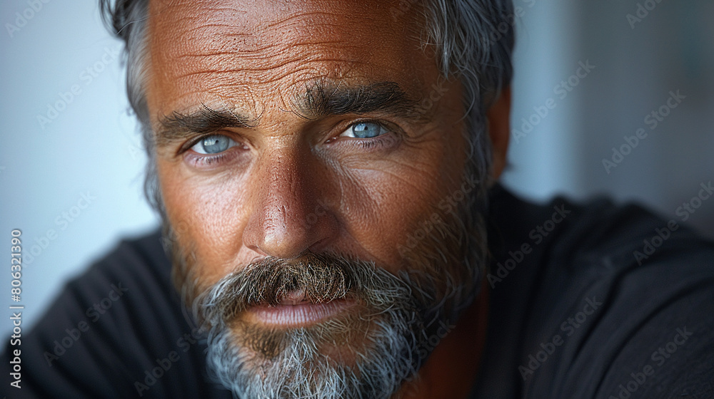 Professional studio photo portrait of a attractive handsome man, beautiful guy with beard, a person, with a pronounced emotional expression, widescreen 16:9 Professional studio photo portrait of a attractive handsome man, beautiful guy with beard, a person, with a pronounced emotional expression, widescreen 16:9