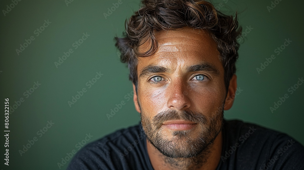 Professional studio photo portrait of a attractive handsome man, beautiful guy with beard, a person, with a pronounced emotional expression, widescreen 16:9 Professional studio photo portrait of a attractive handsome man, beautiful guy with beard, a person, with a pronounced emotional expression, widescreen 16:9