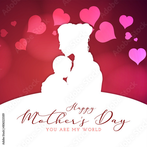 Happy Mother's day celebration elegant decorative background