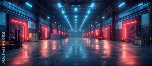 Futuristic Warehouse Interior