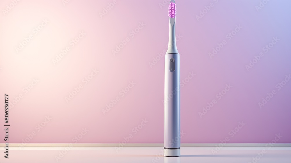 Close-up of a solitary toothbrush resting on a table, waiting to be used Close-up of a solitary toothbrush resting on a table, waiting to be used