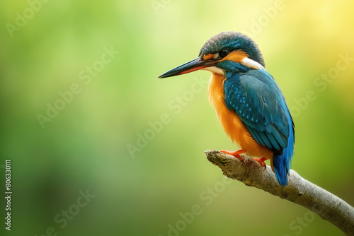 A beautiful kingfisher in its natural habitat © Mark G