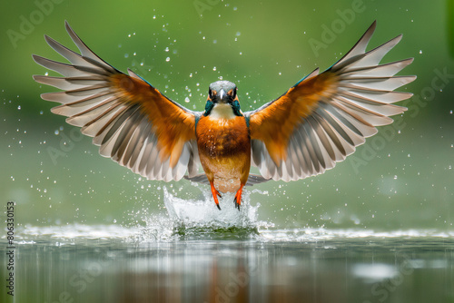 A beautiful kingfisher in its natural habitat