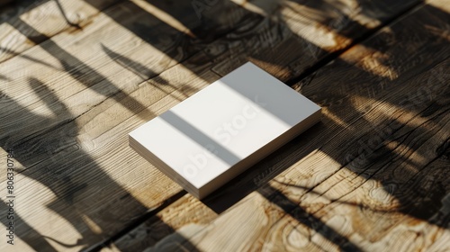 Wood Grain Business Card Mockup © DX