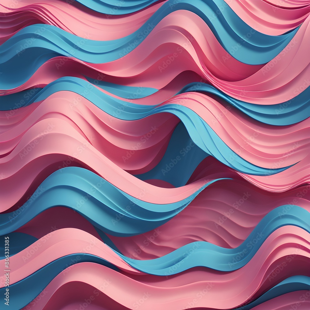 abstract blue and pink wave background