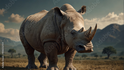 Rhinoceros close view in jungle  © Ghulam