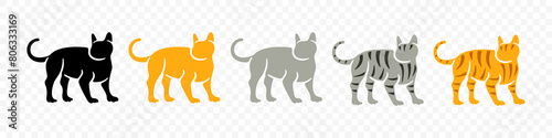 Cat, kitten and cat like, felino, graphic design. Animal and pet, veterinary and pet store, vector design and illustration