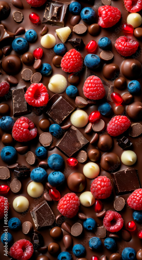 chocolate bark with red, white, and blue toppings for a patriotic snack chocolate bark with red, white, and blue toppings for a patriotic snack