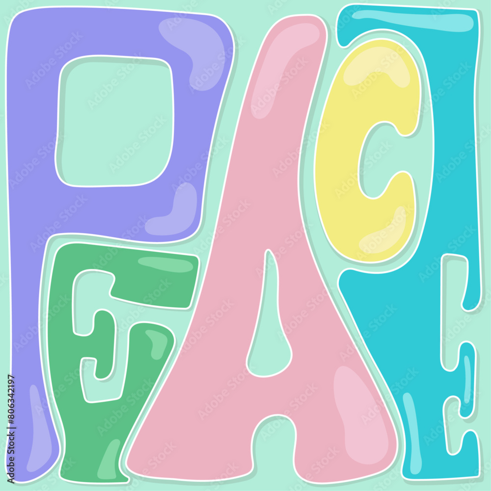 Peace lettering Peace lettering