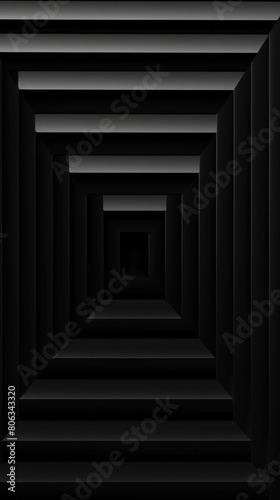 Black concentric gradient squares line pattern vector illustration for background  graphic  element  poster with copy space texture for display products blank 