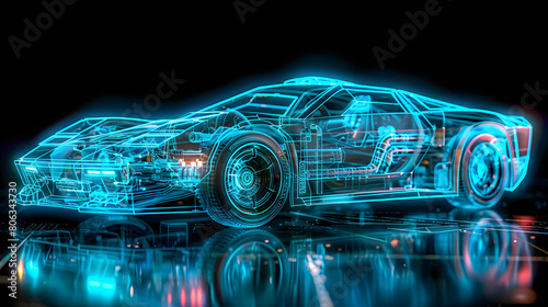 x-ray of a luxury car © Mitchell
