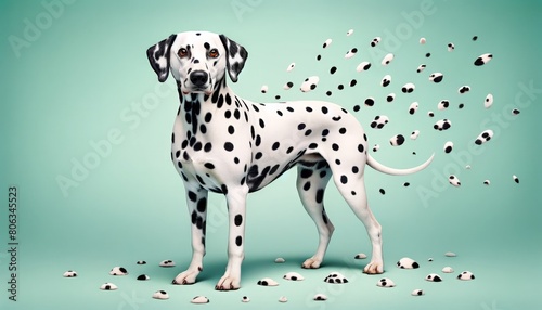 Dalmatian Dog Shedding Spots © DVS