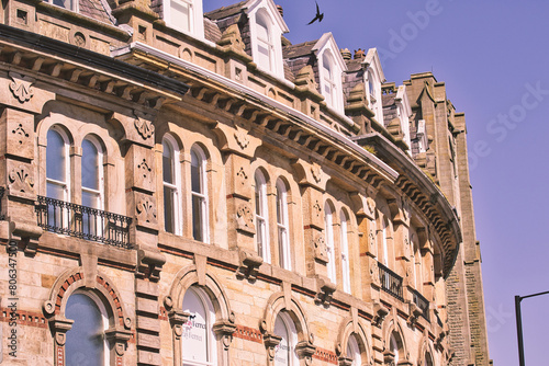 Elegant Victorian Building Facade in Harrogate