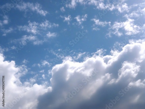 blue sky with clouds