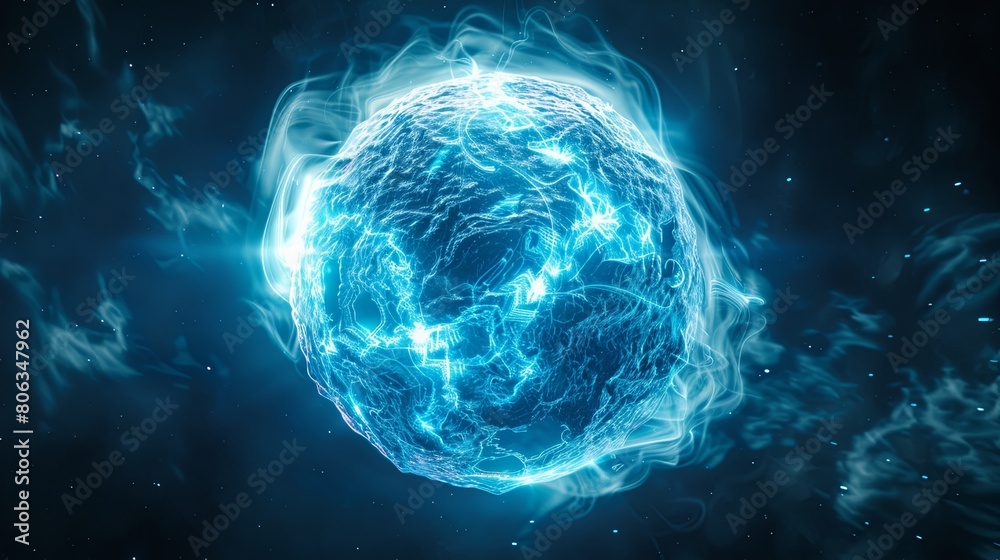 Energy particle sphere wallpaper background Energy particle sphere wallpaper background
