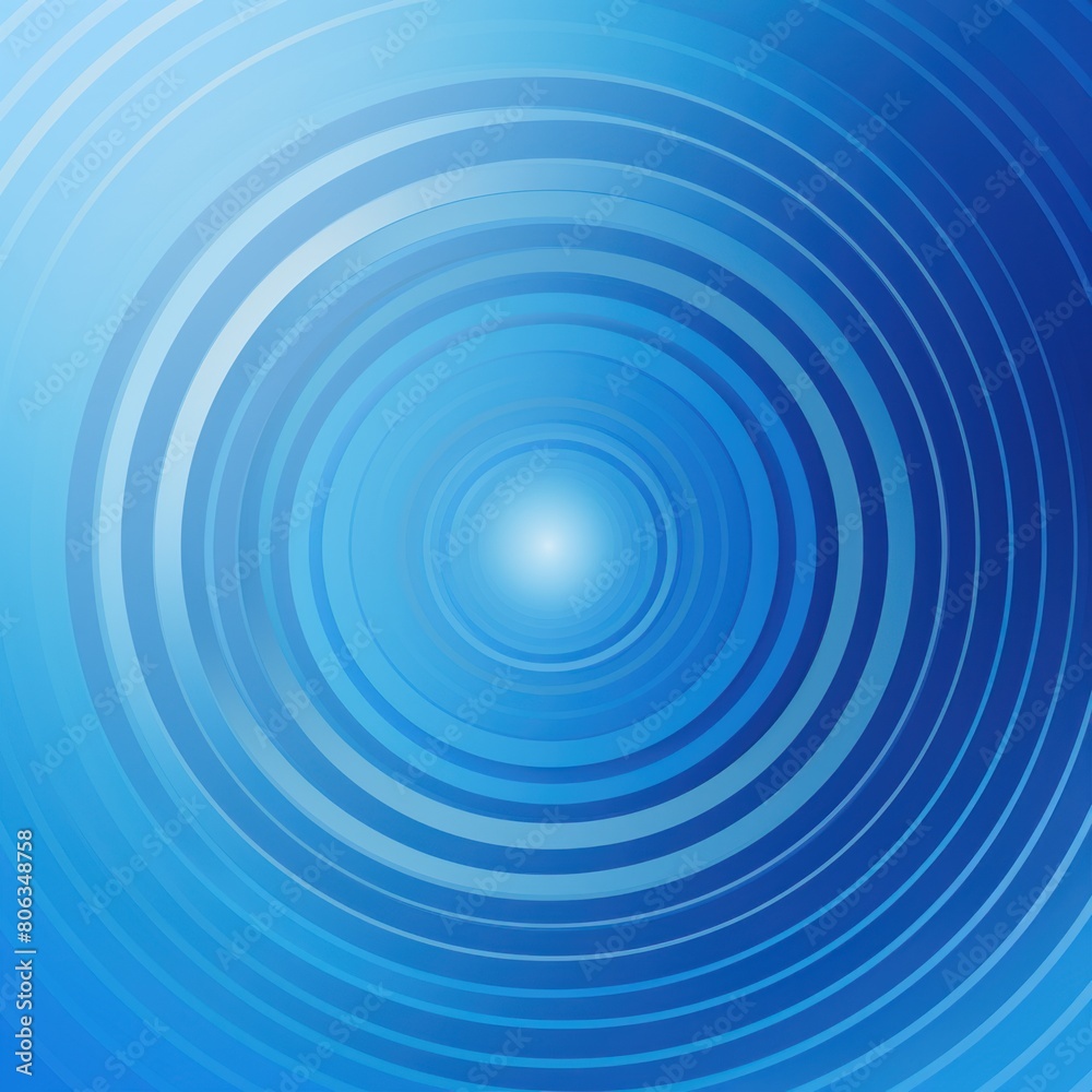Blue concentric gradient rectangles line pattern vector illustration for background, graphic, element, poster with copy space texture for display products 