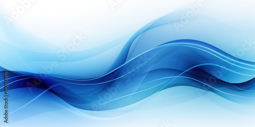 Blue ecology abstract vector background natural flow energy concept backdrop wave design promoting sustainability and organic harmony blank 
