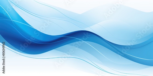 Blue ecology abstract vector background natural flow energy concept backdrop wave design promoting sustainability and organic harmony blank  © Lenhard
