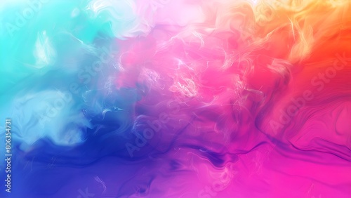 Abstract painting with vibrant colors and a smoky texture