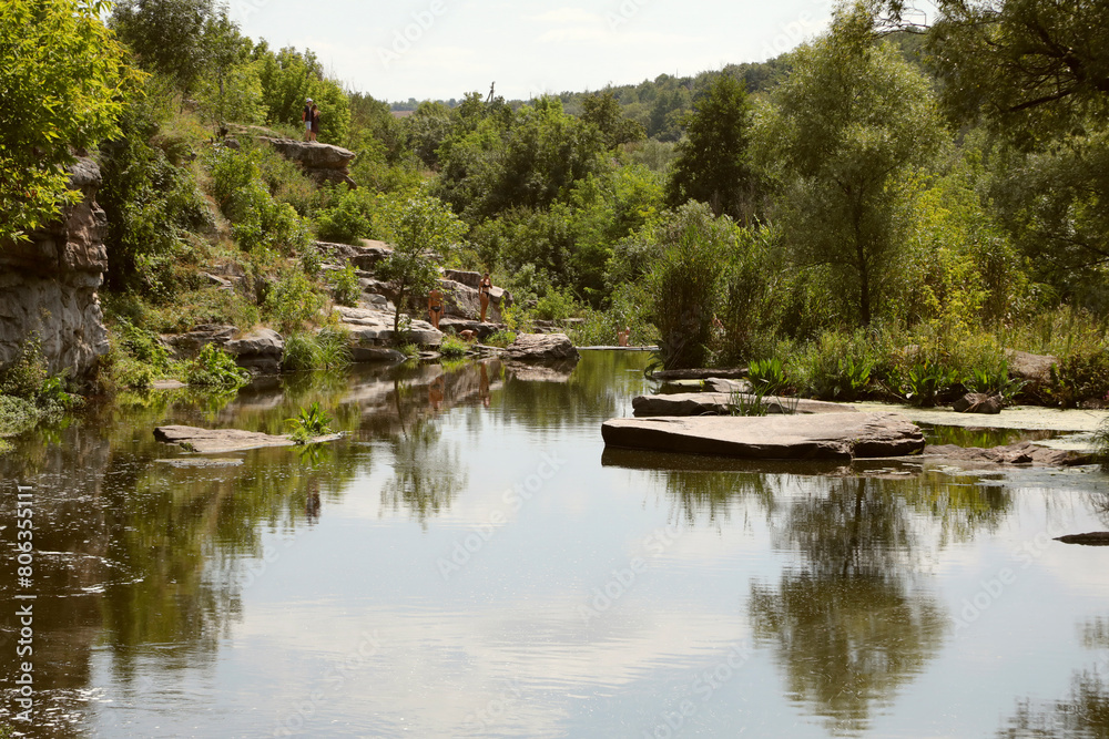 Butsky canyon, river Hirskyy Tikich. Butsky canyon, river Hirskyy Tikich.