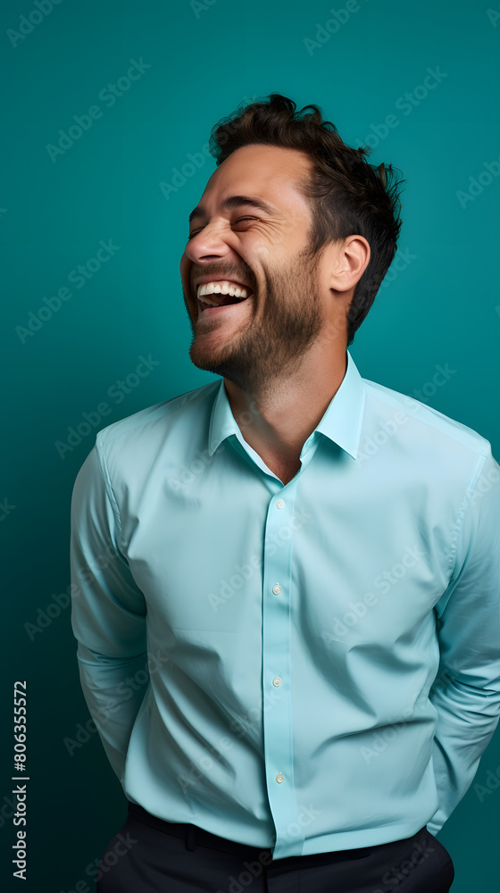 Man in a suit laughing loud, man in a suit laughing loud Man in a suit laughing loud, man in a suit laughing loud