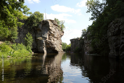 Rocks on the river Hirskyy Tikich  Butsky canyon