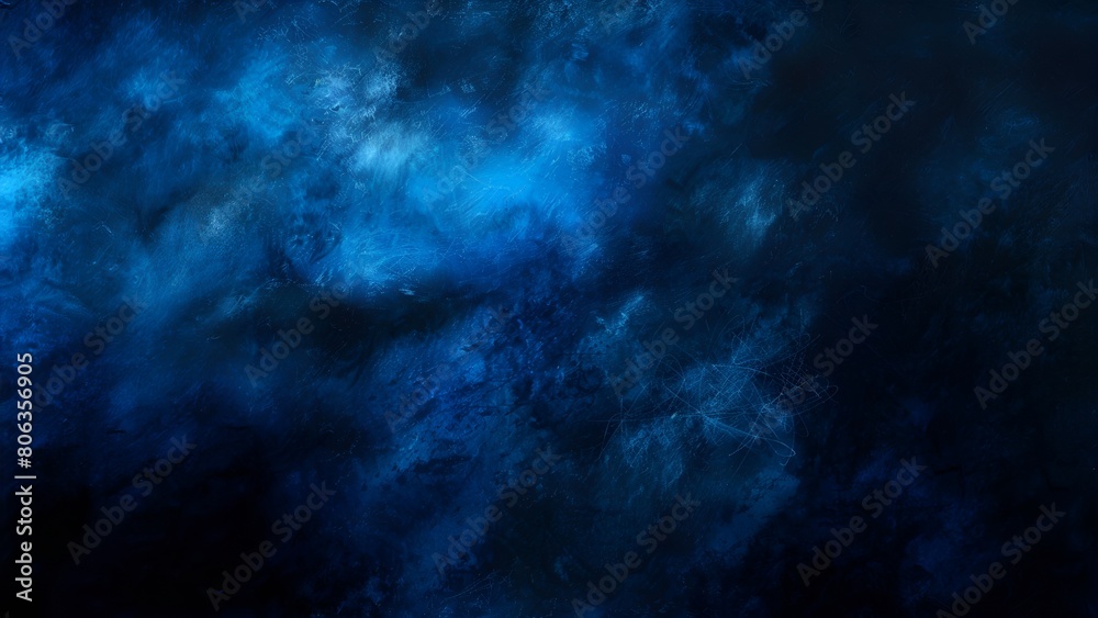 Abstract dark blue grunge background with white veins