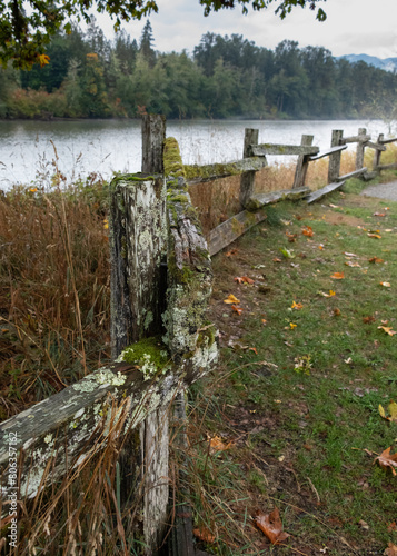 View from a small roadside stop along  the Skagit Wild and Scenic River System - Washington