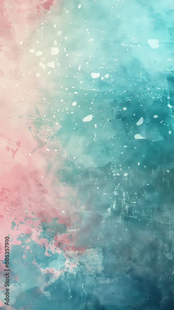 A background image for a flyer about healing, pastel colors, use turquoise as the main color , generated with ai