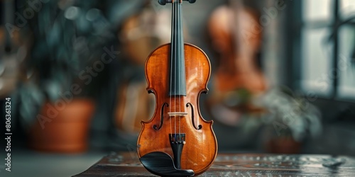 The violin is a beautiful and versatile instrument that can be used to create a wide variety of music photo