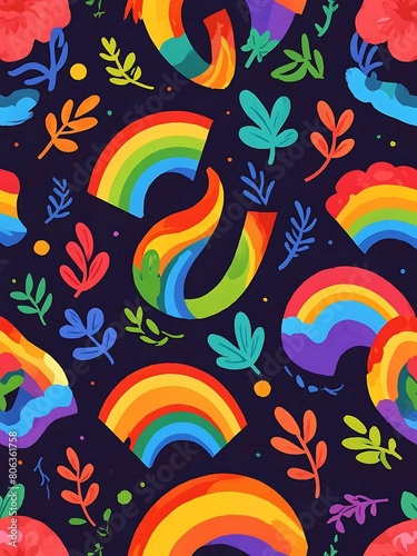 Colorful LGBTQ Rainbow wallpaper background