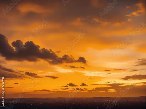sunset over the sea